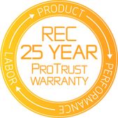 Rec 25 year pro trust warranty