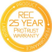 Rec 25 year pro trust warranty