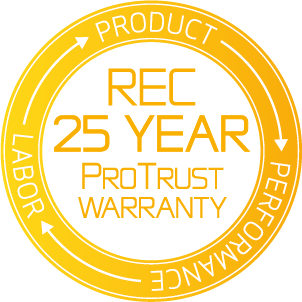 REC 25 year ProTrust Warranty